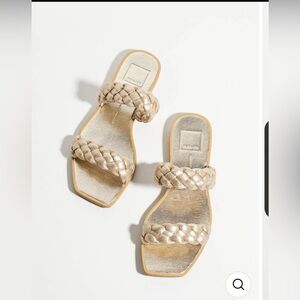 NWOT Dolce Vita Indie Braided Women’s Sandal, Size 8.5, Light Gold